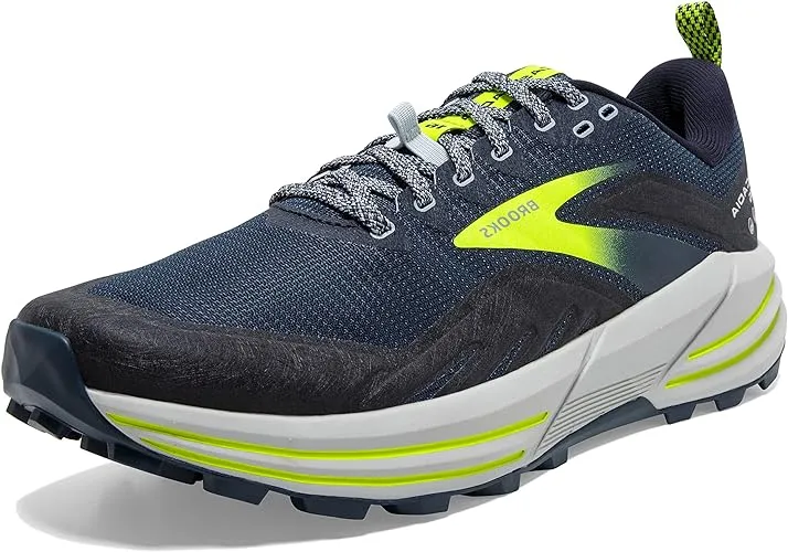 1103761D411 Brooks Men's Cascadia 16 Trail Titan/Peacoat/Nightlife Size 8.5 - Like New