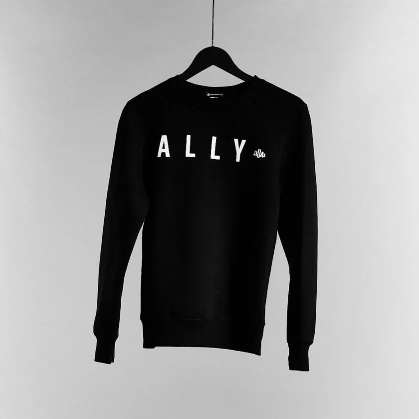 Ally Crew Neck Sweater | Black