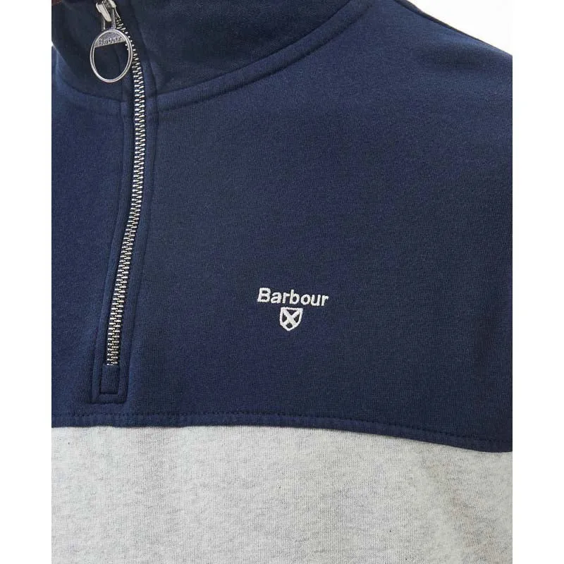 Barbour Bromfield Half Zip Mens Jumper - Navy
