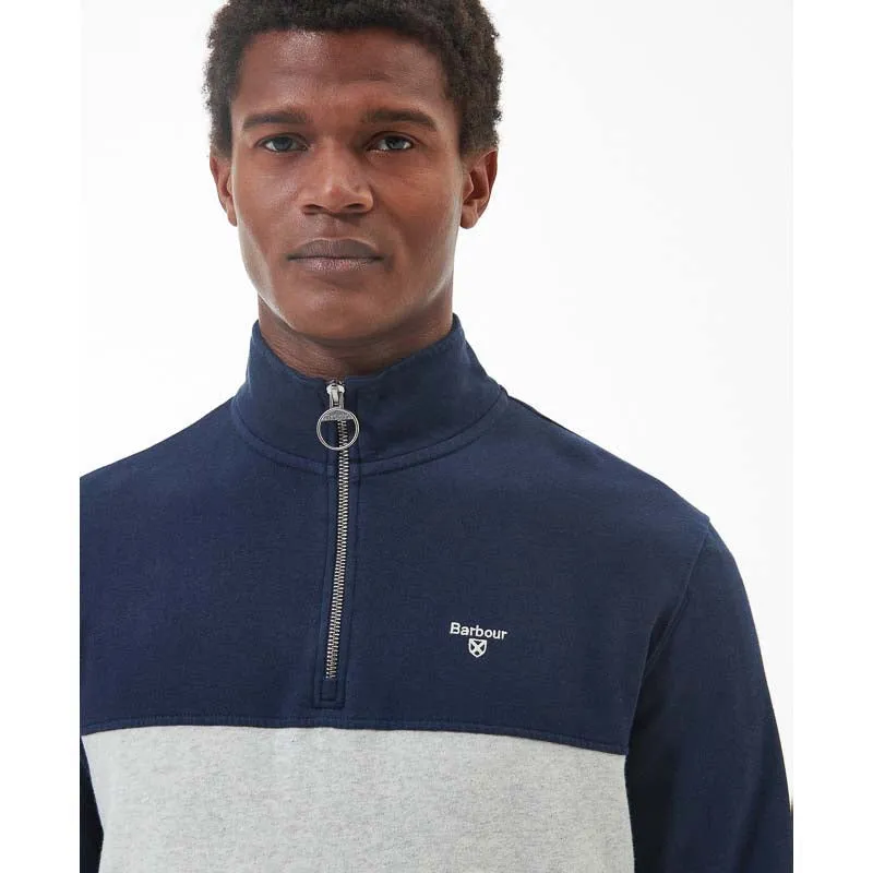 Barbour Bromfield Half Zip Mens Jumper - Navy