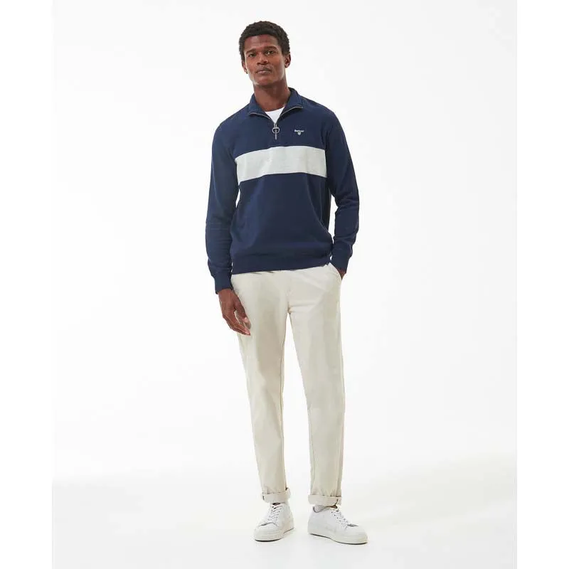 Barbour Bromfield Half Zip Mens Jumper - Navy