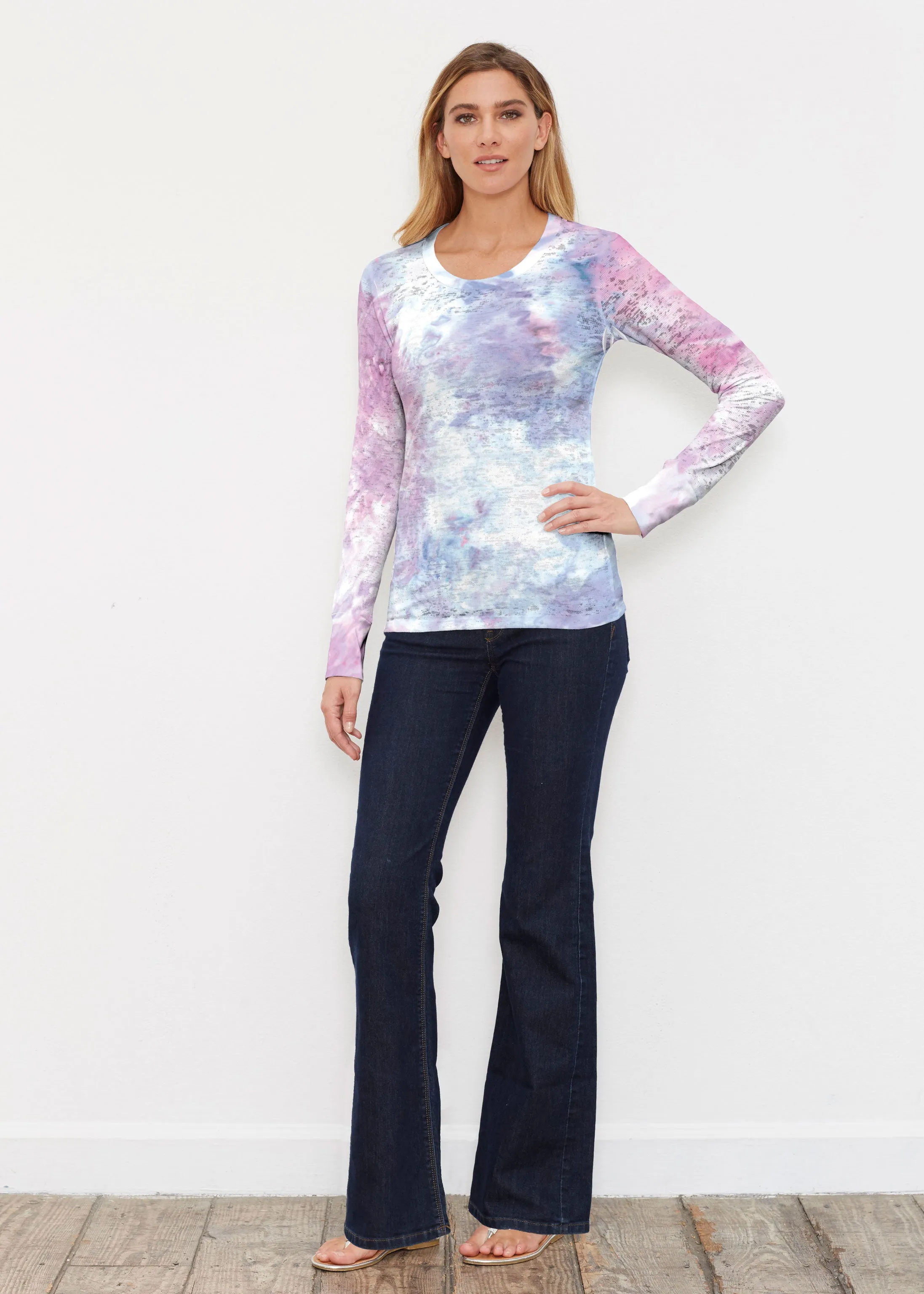 Boho Ice (16230) ~ Thermal Long Sleeve Crew Shirt