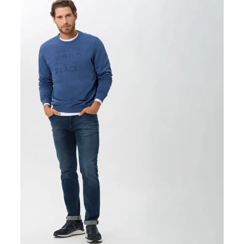 Brax Hi-FLEX: Modern five-pocket jeans Chuck Fit 85-6324 - Regular Blue Used