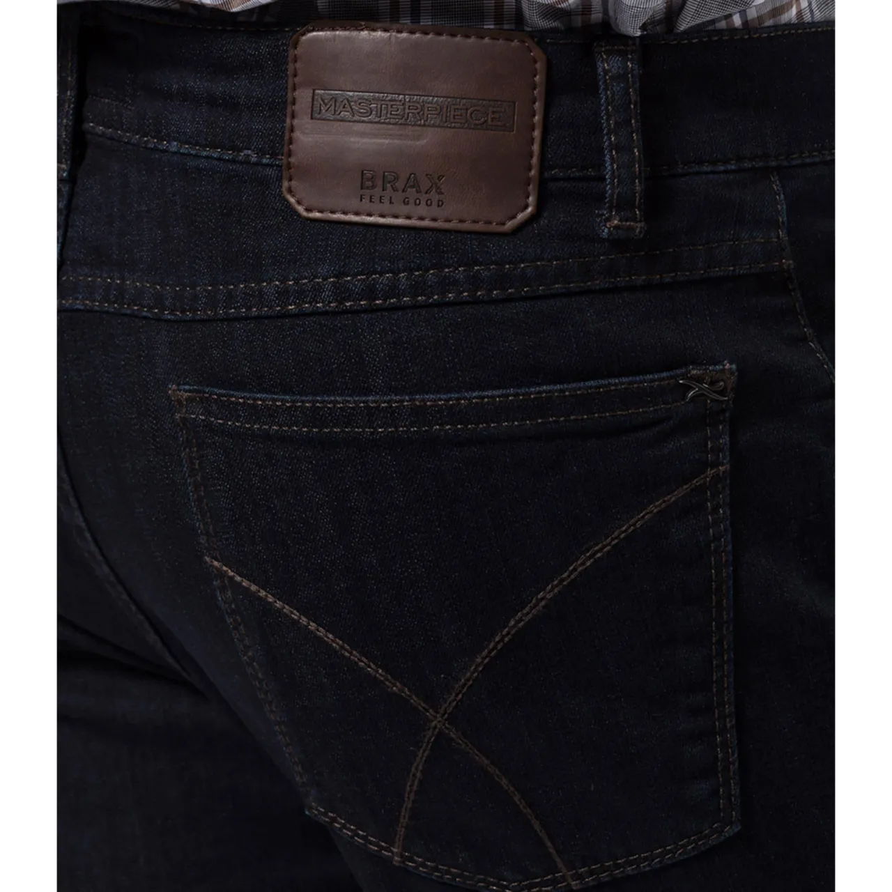 BRAX MASTERPIECE COOPER FIT DENIM REGULAR FIT JEANS 80-3000 - DARK BLUE