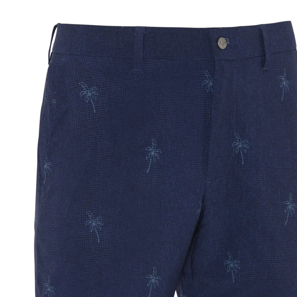 Callaway Palm Print Shorts - Peacoat