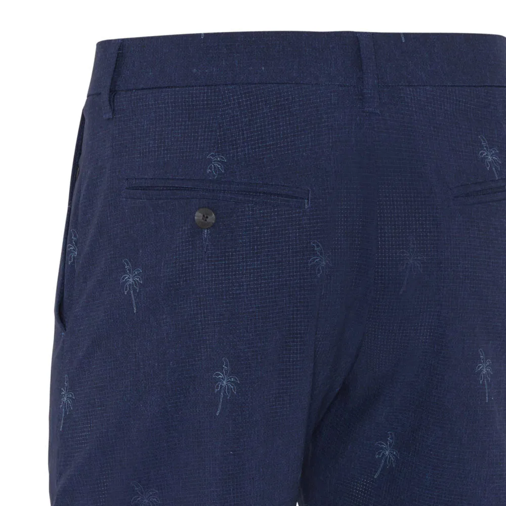 Callaway Palm Print Shorts - Peacoat