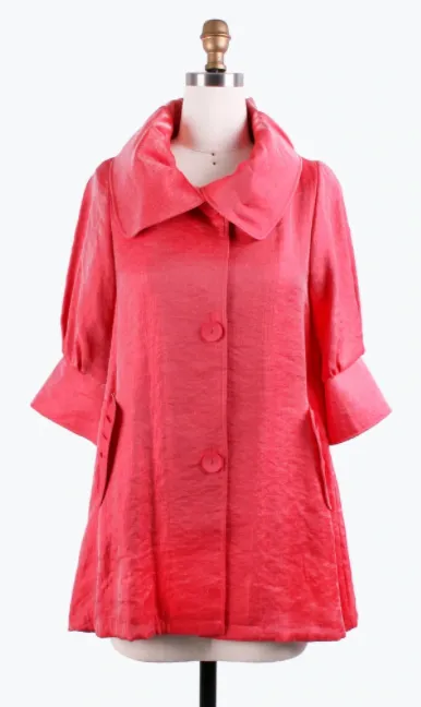 DAMEE SWING JACKET - 200 - CORAL RED