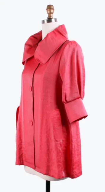 DAMEE SWING JACKET - 200 - CORAL RED