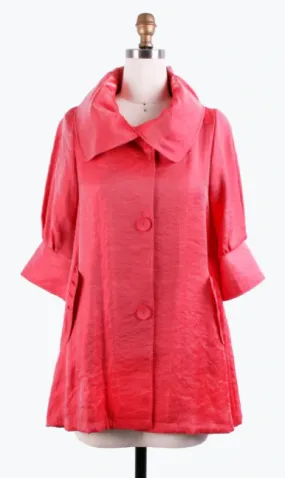 DAMEE SWING JACKET - 200 - CORAL RED