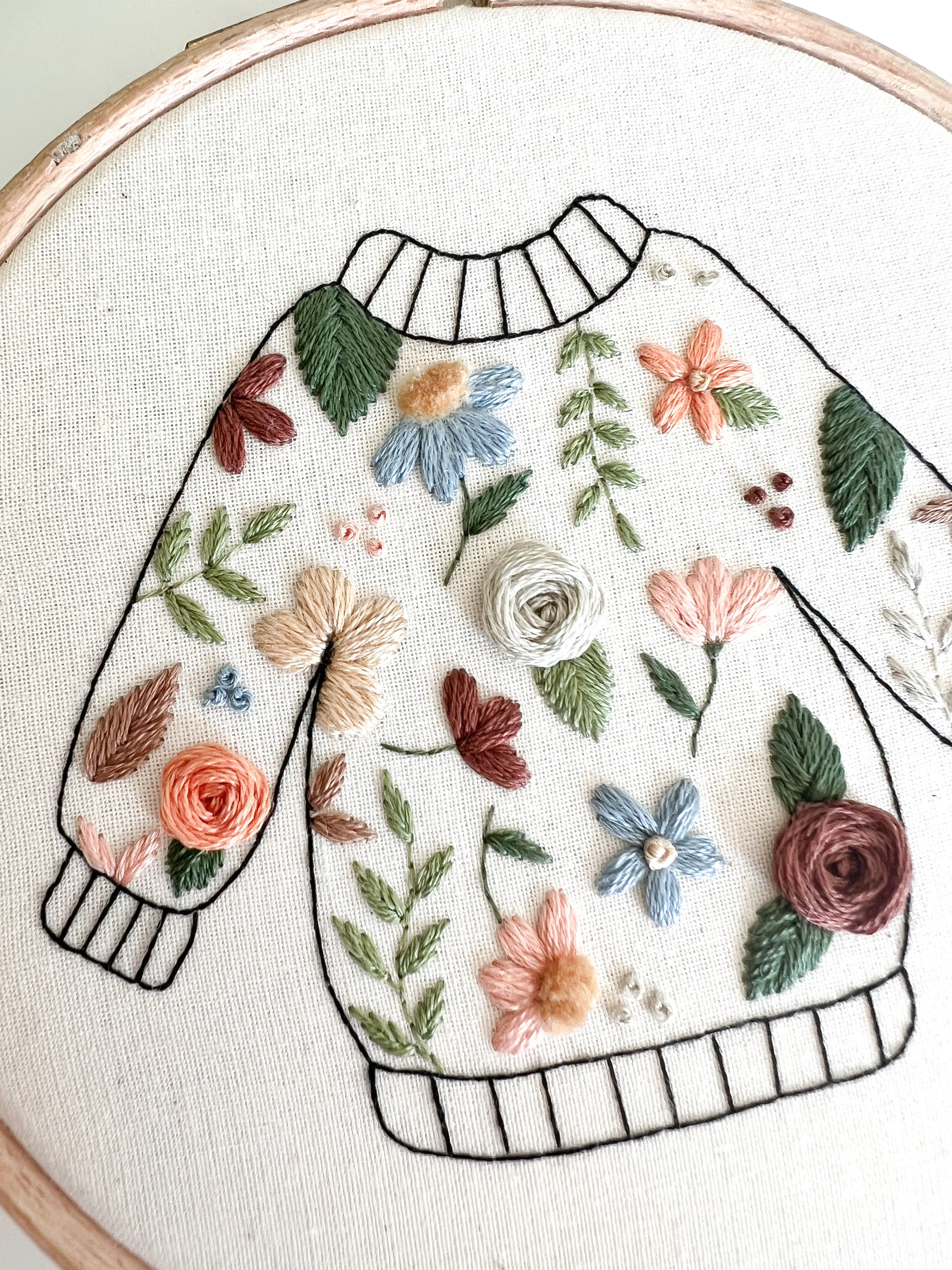 Embroidered Jumper Embroidery Pattern
