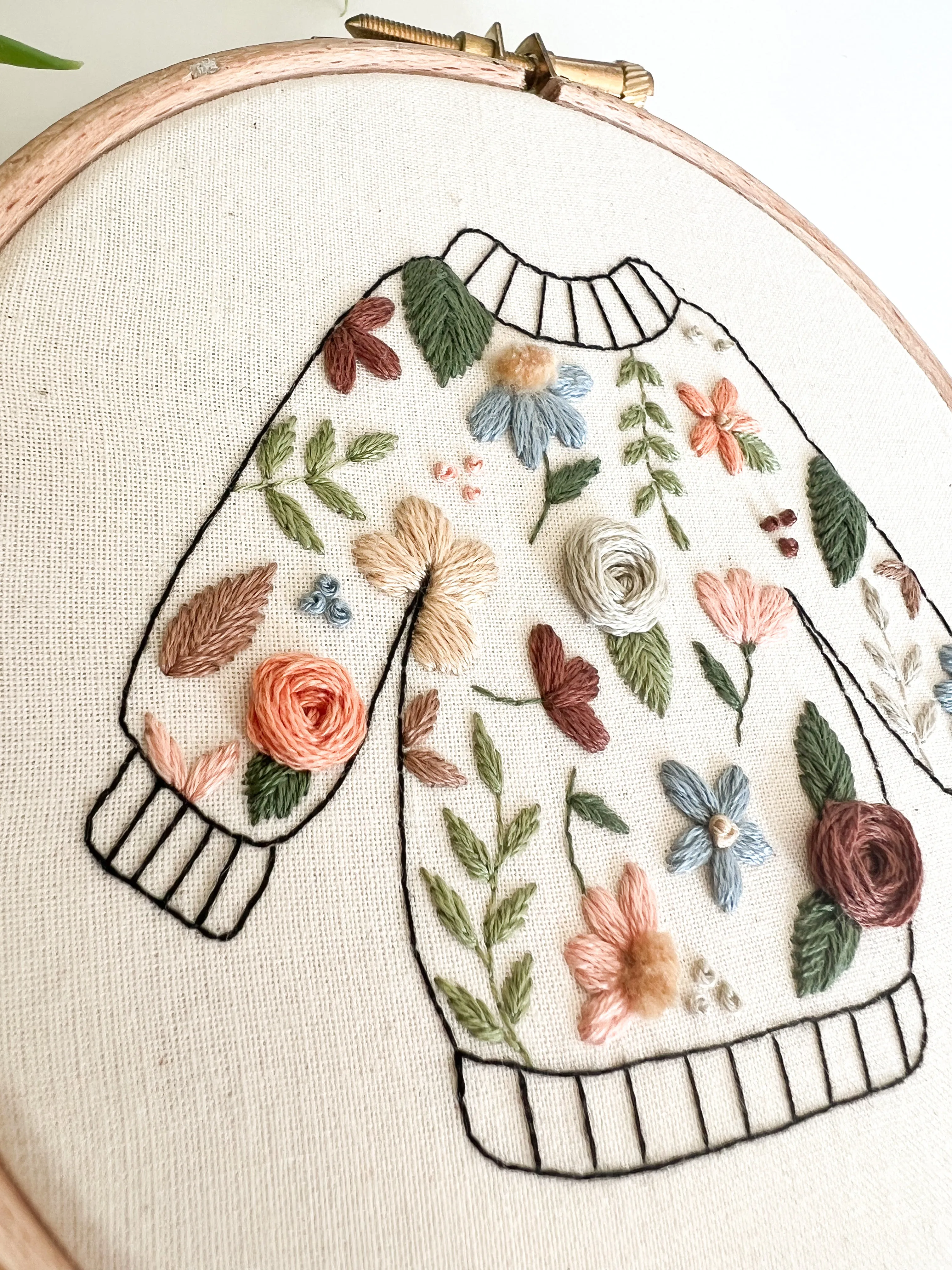 Embroidered Jumper Embroidery Pattern