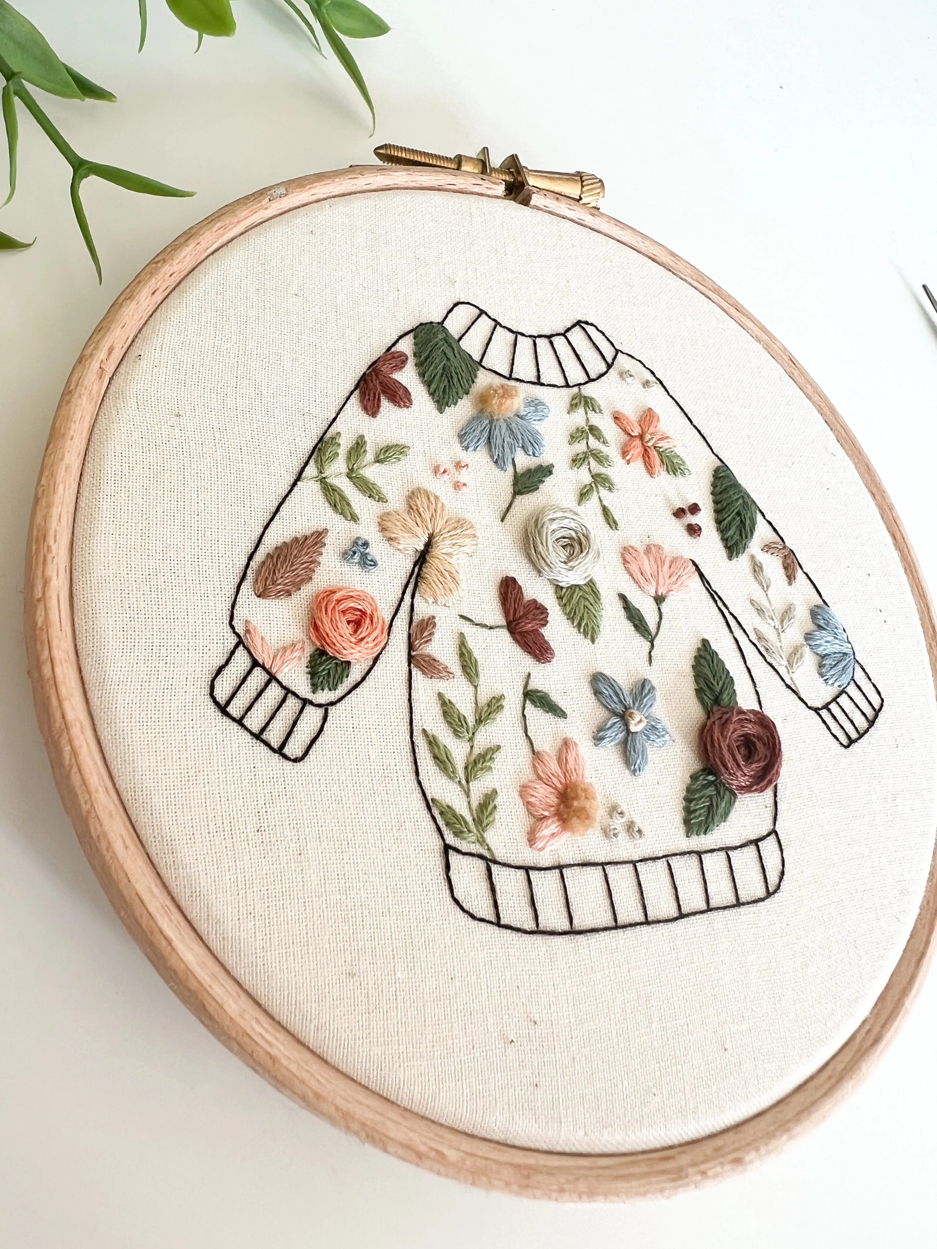 Embroidered Jumper Embroidery Pattern