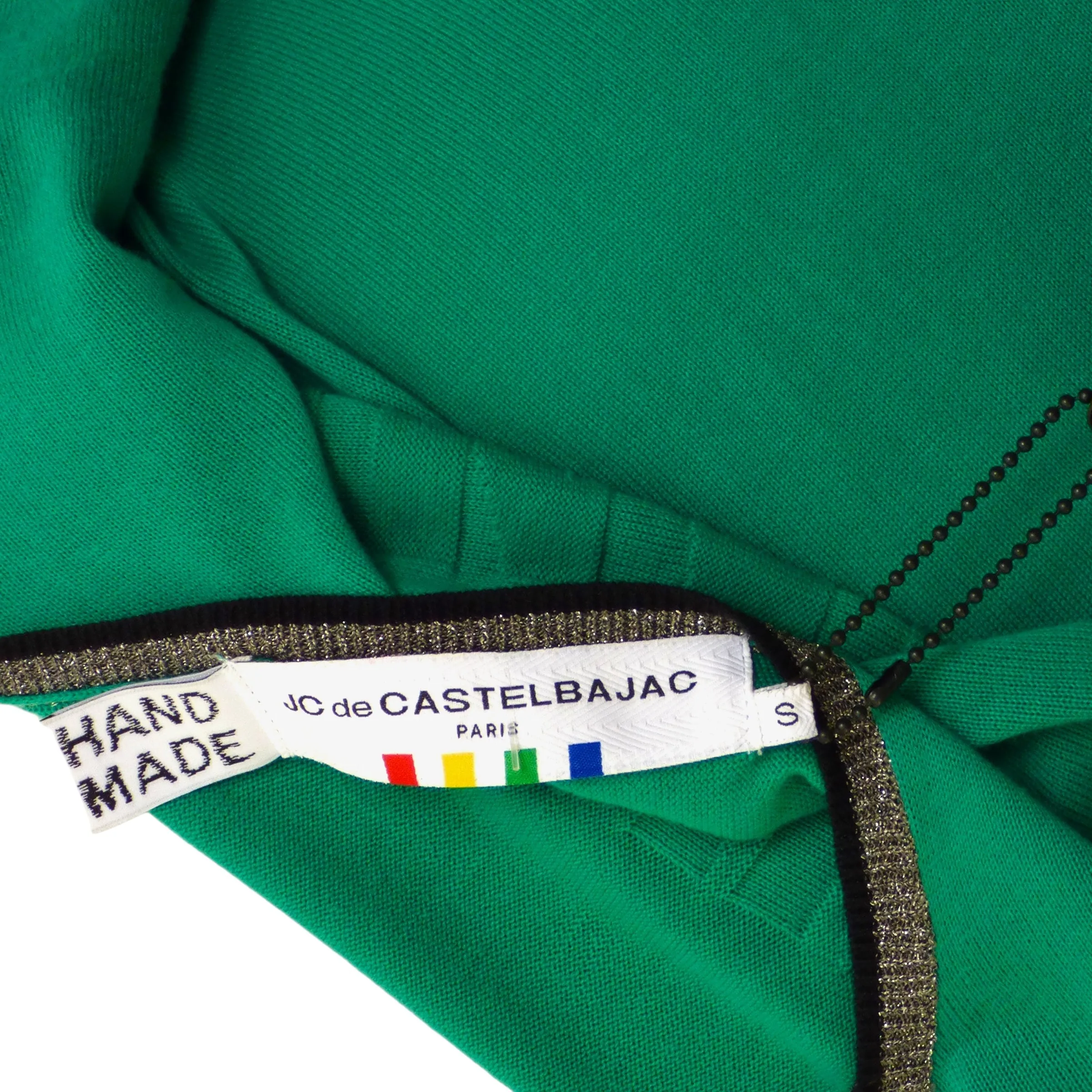 JC de CASTELBAJAC- NWT 2012 Green Knit Piranha Dress, Size 4