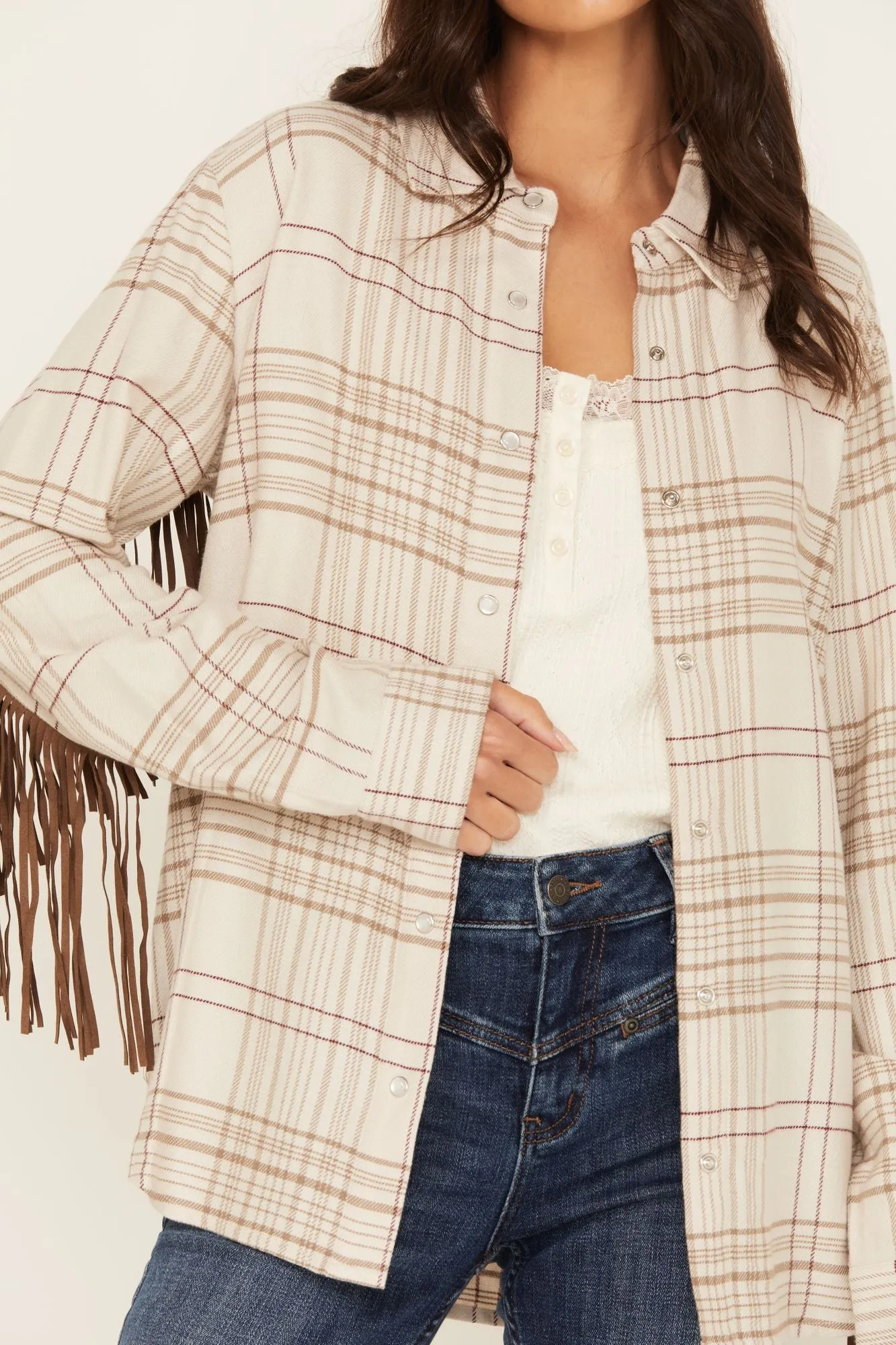 Kingfish Fringe Flannel Shirt