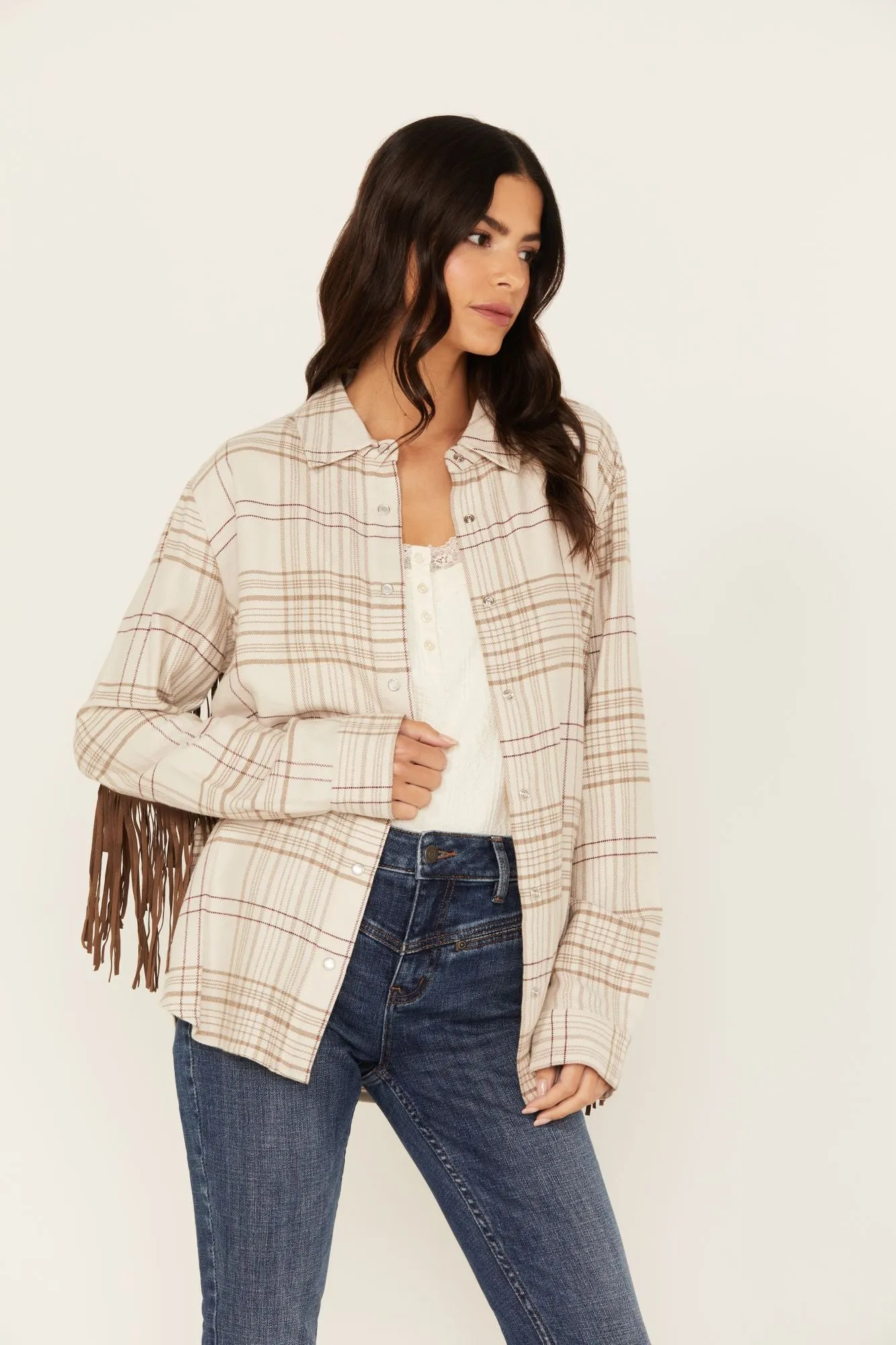 Kingfish Fringe Flannel Shirt