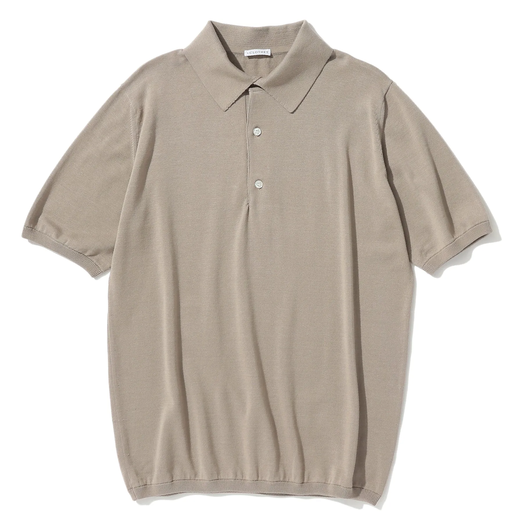 Knit Polo-shirt Color: Sand
