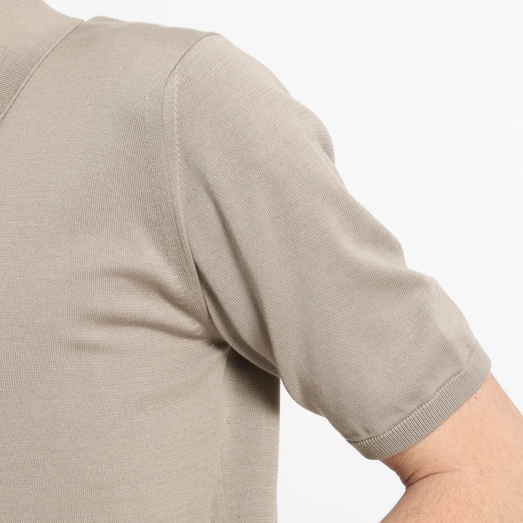 Knit Polo-shirt Color: Sand