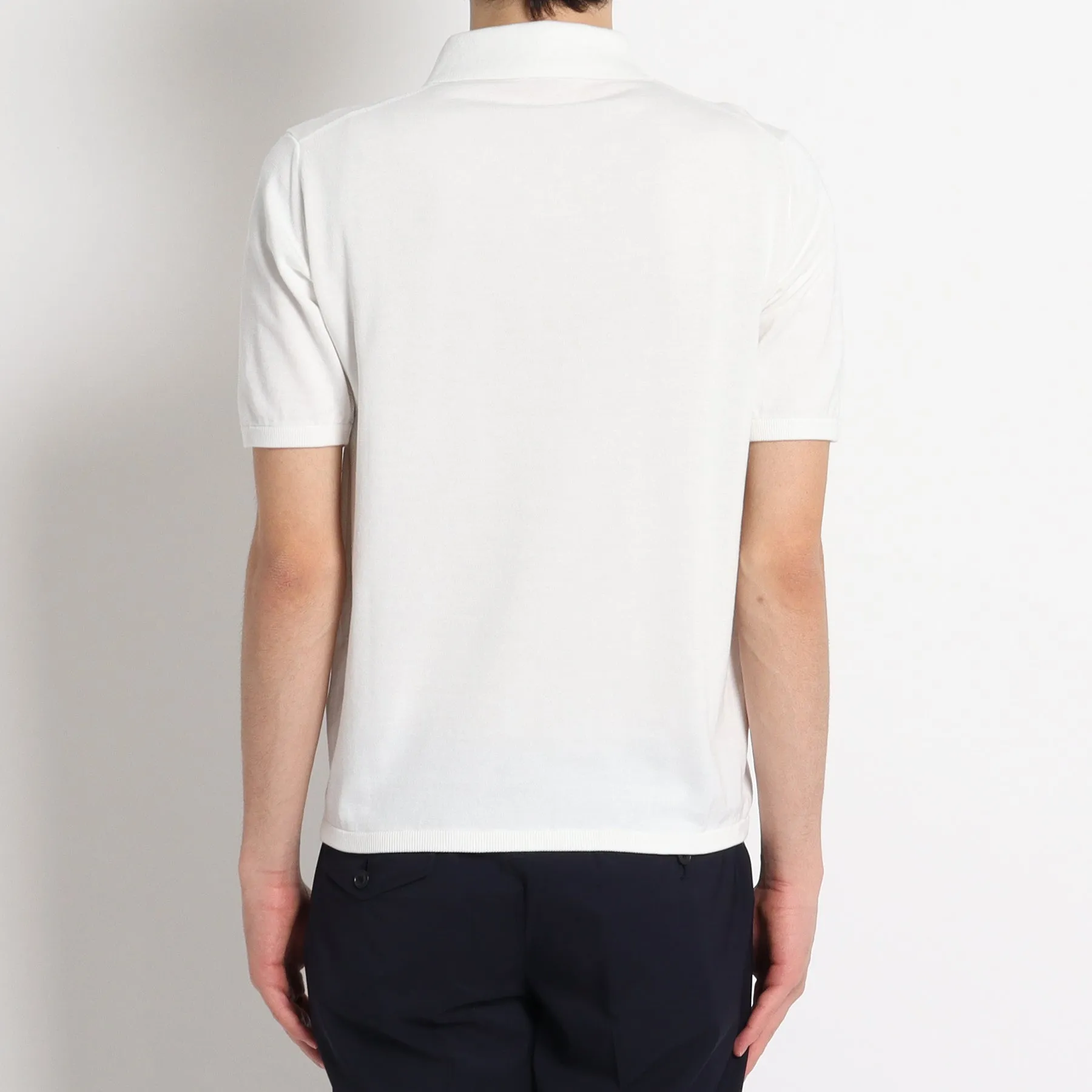 Knit Polo-shirt Color: White