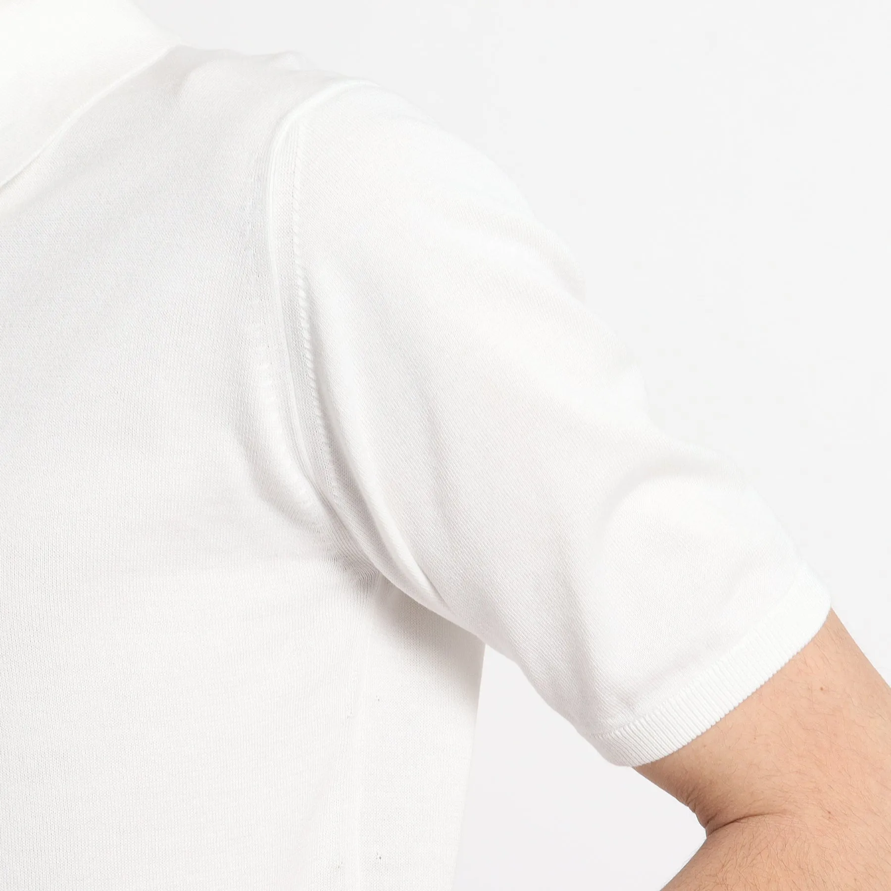 Knit Polo-shirt Color: White