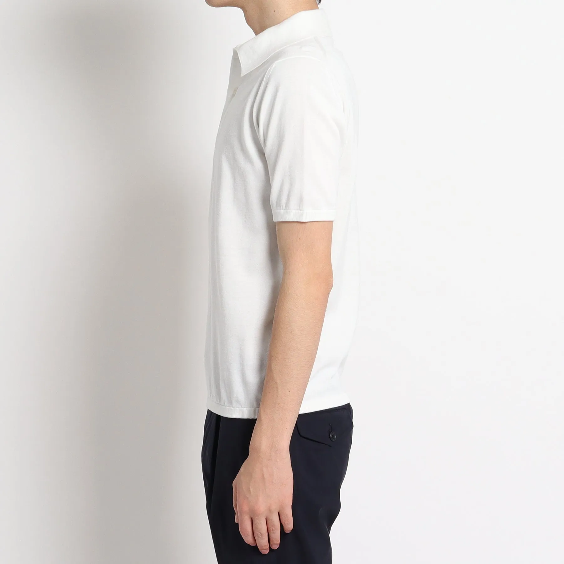 Knit Polo-shirt Color: White