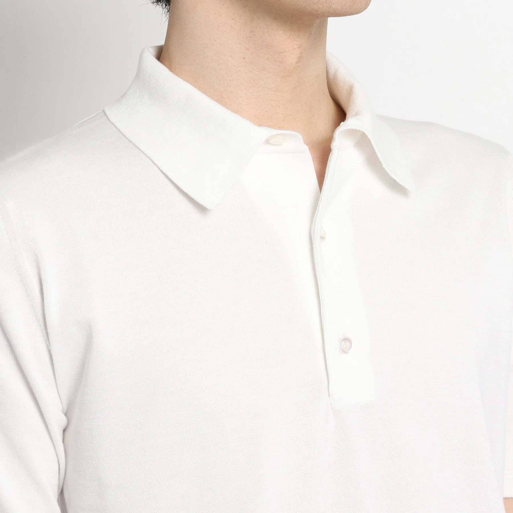 Knit Polo-shirt Color: White