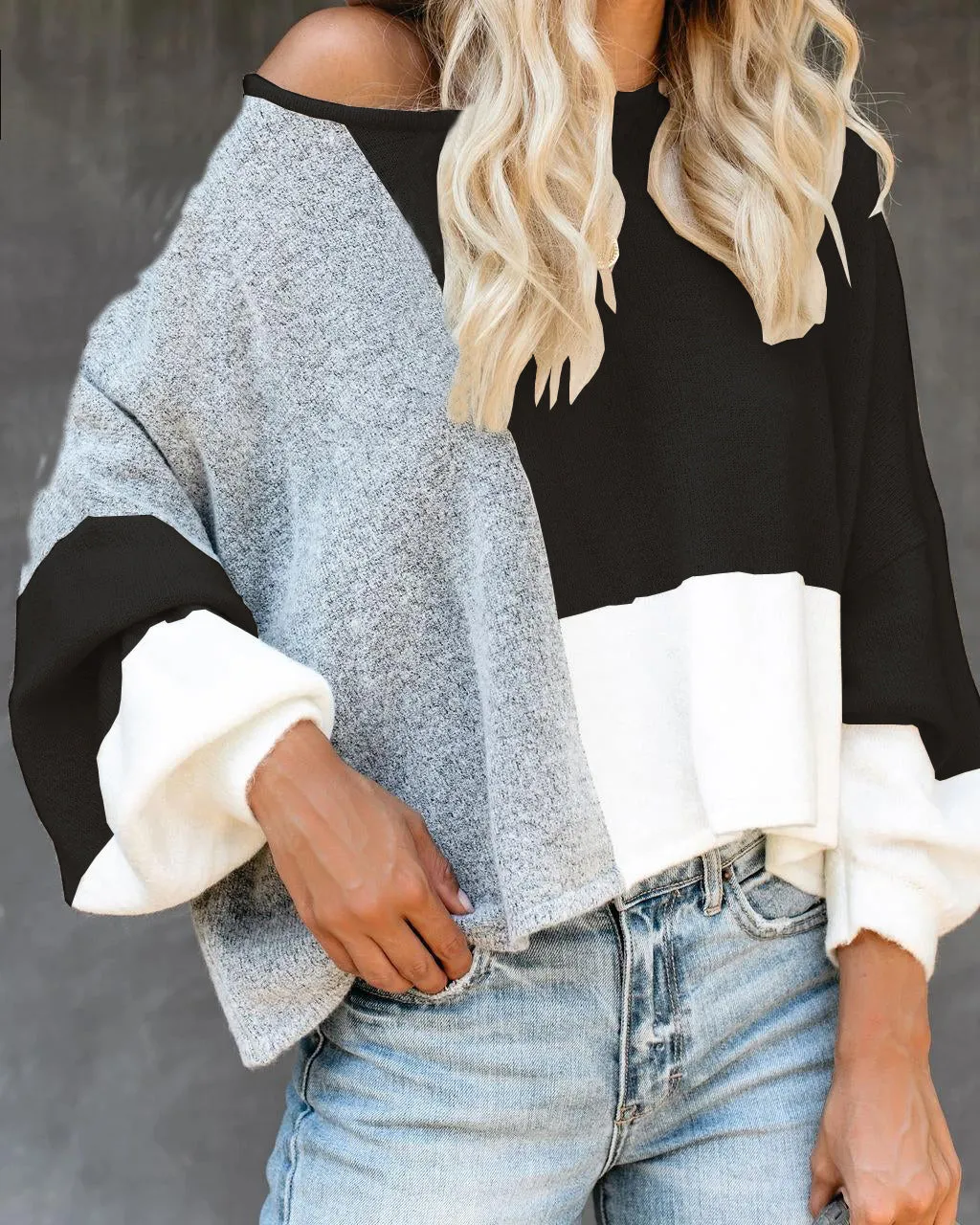 Love to Lounge Colorblocked Sweater