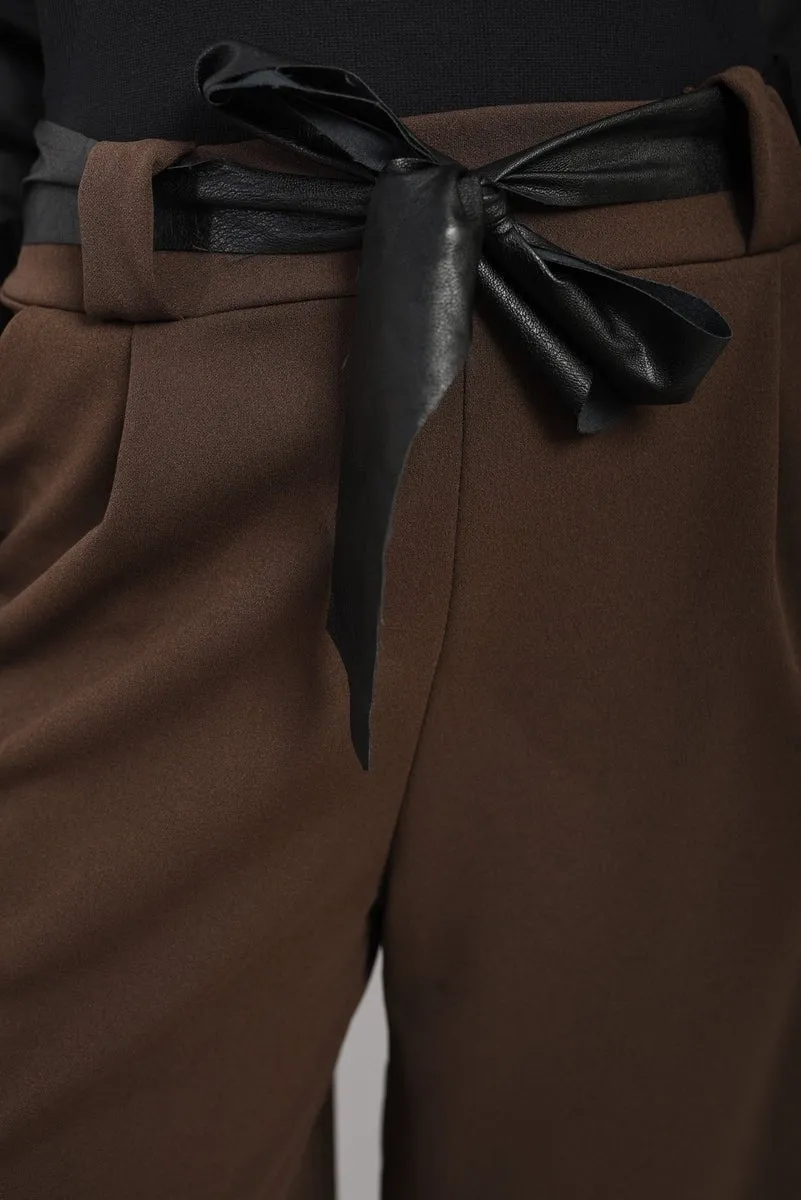 Mariana Belted High Waist Wide Leg Trouser