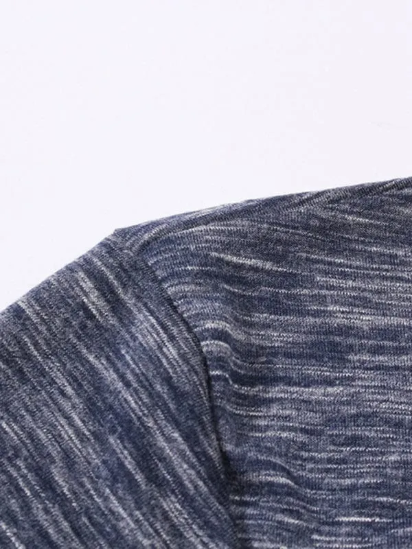 Men's Short Sleeve Henley Collar Shirt