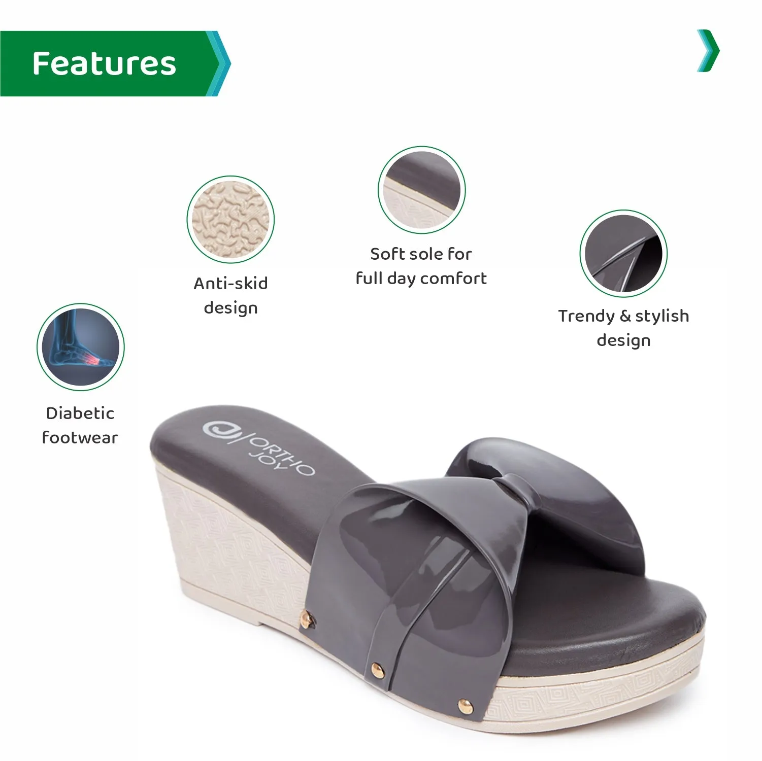 ORTHO JOY Comfortable wedges sandals