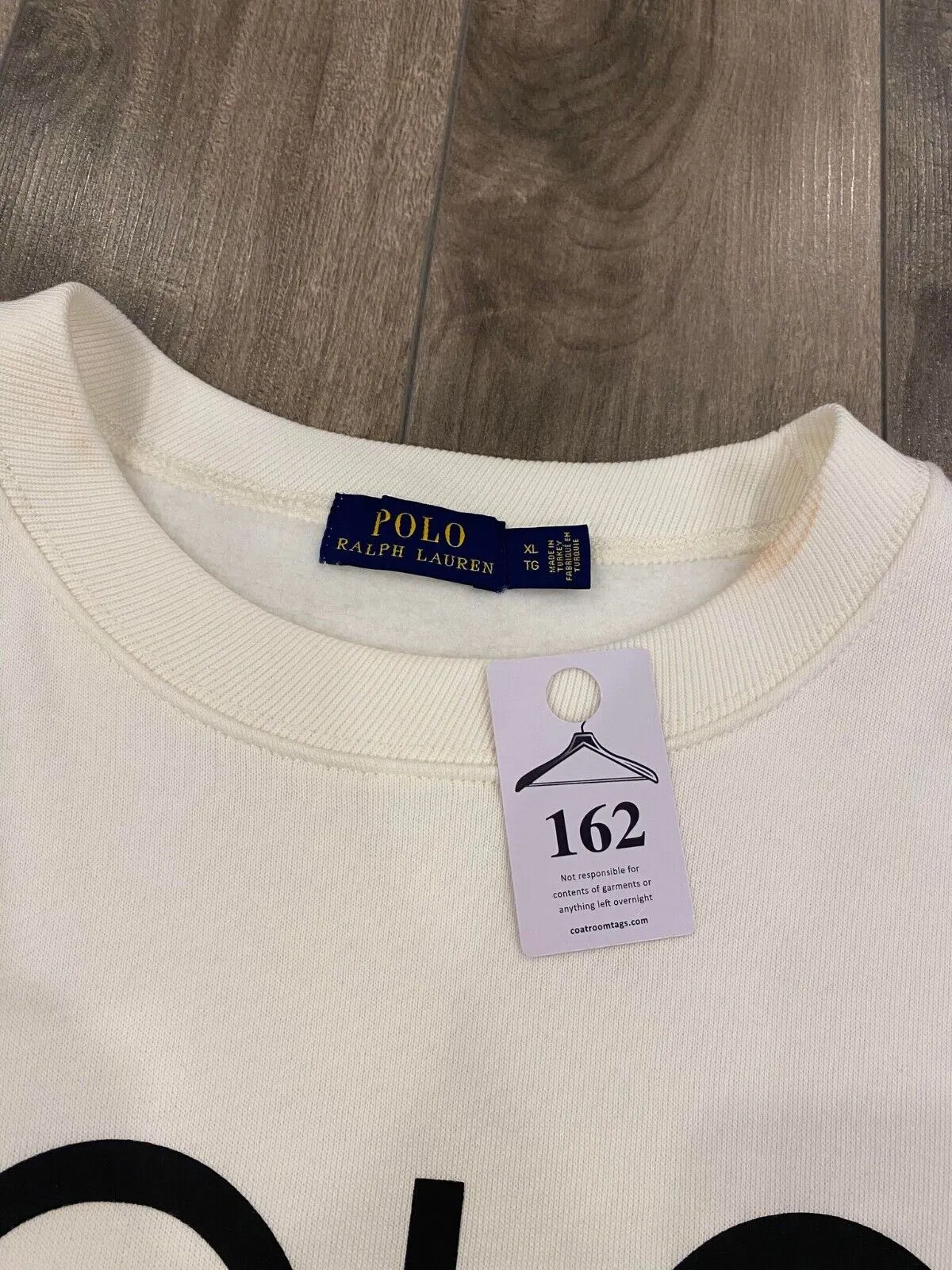 Polo Ralph Lauren Big Logo Sweatshirt Womens XL White Pullover Sweater