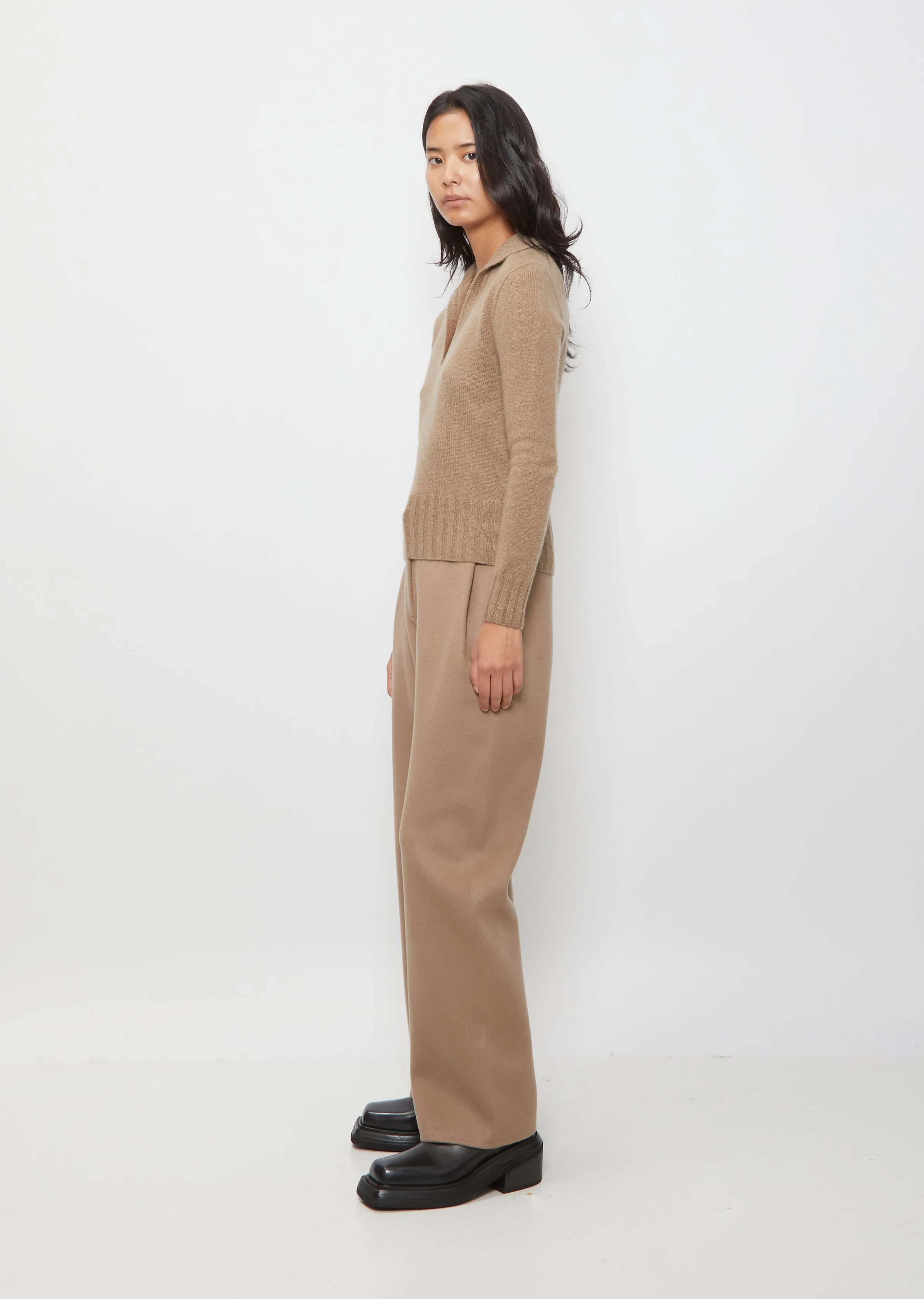 Polo Sweater — Brown