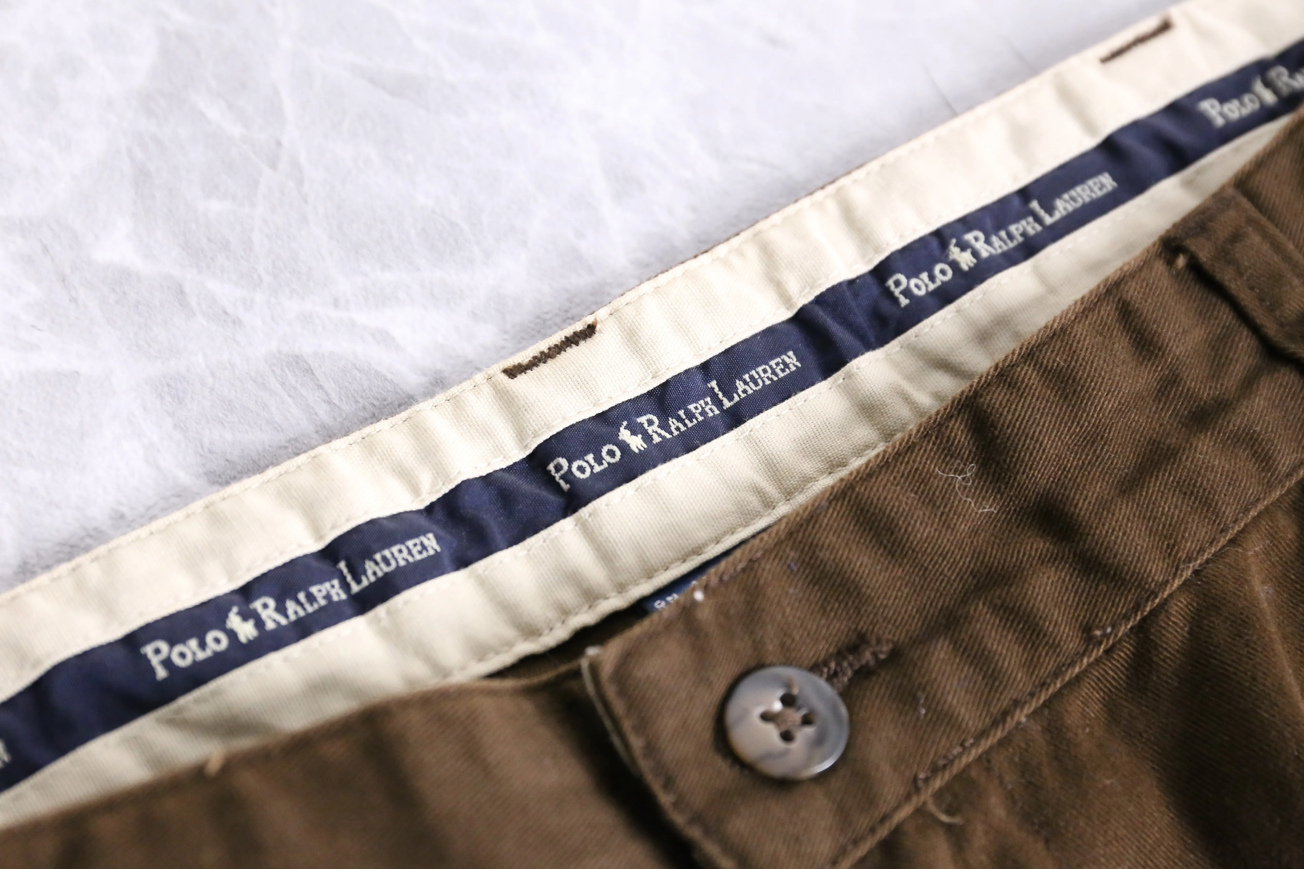 "Polo by Ralph Lauren" dark brown chino pants