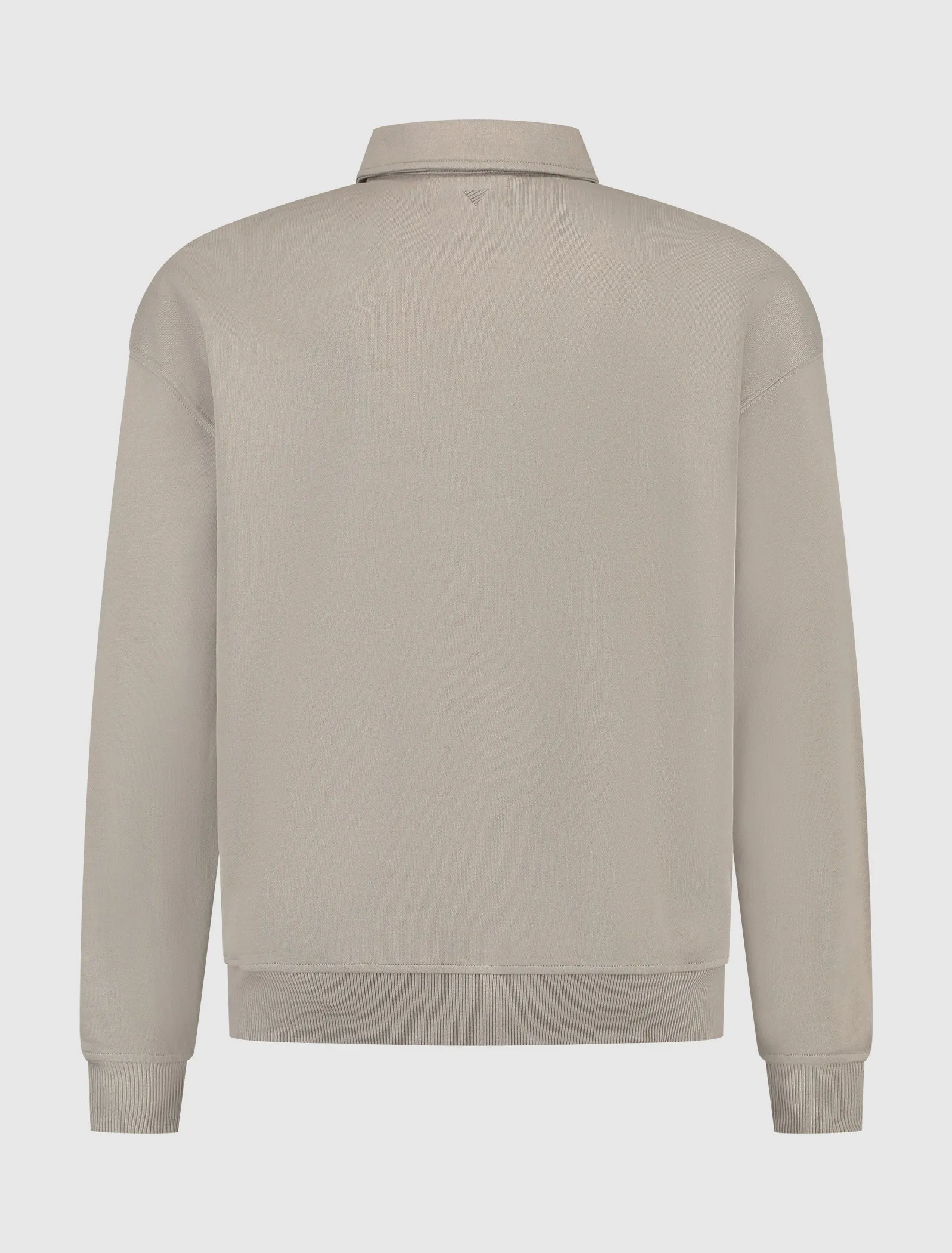 Sideline Wordmark Polo Sweater | Taupe