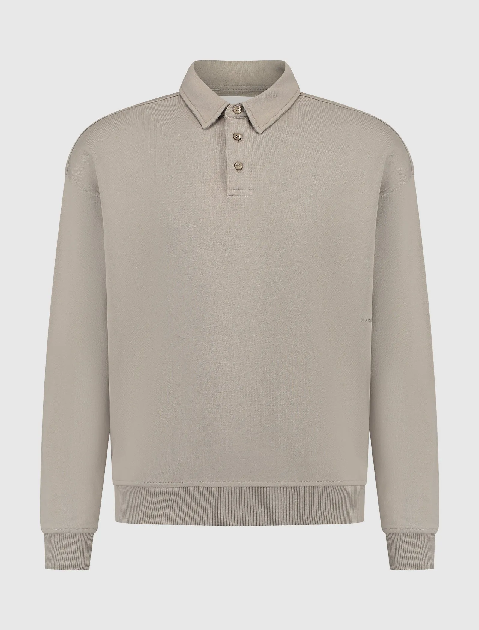 Sideline Wordmark Polo Sweater | Taupe