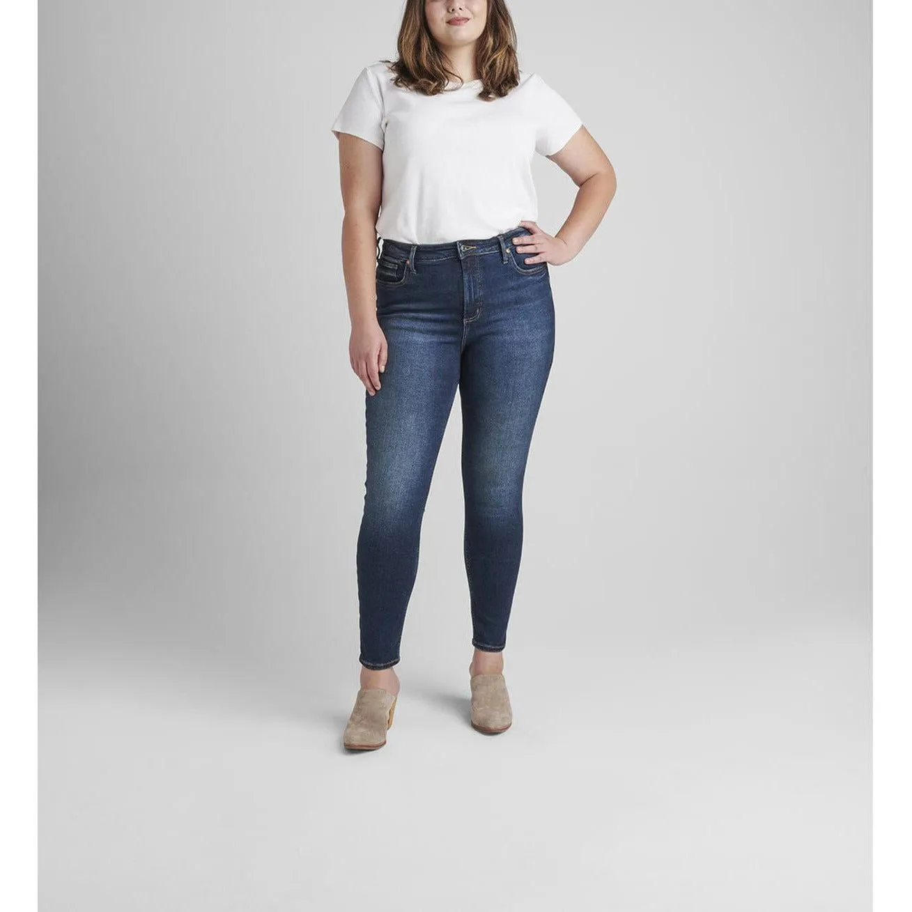 Silver Infinite Fit High Rise Skinny Indigo