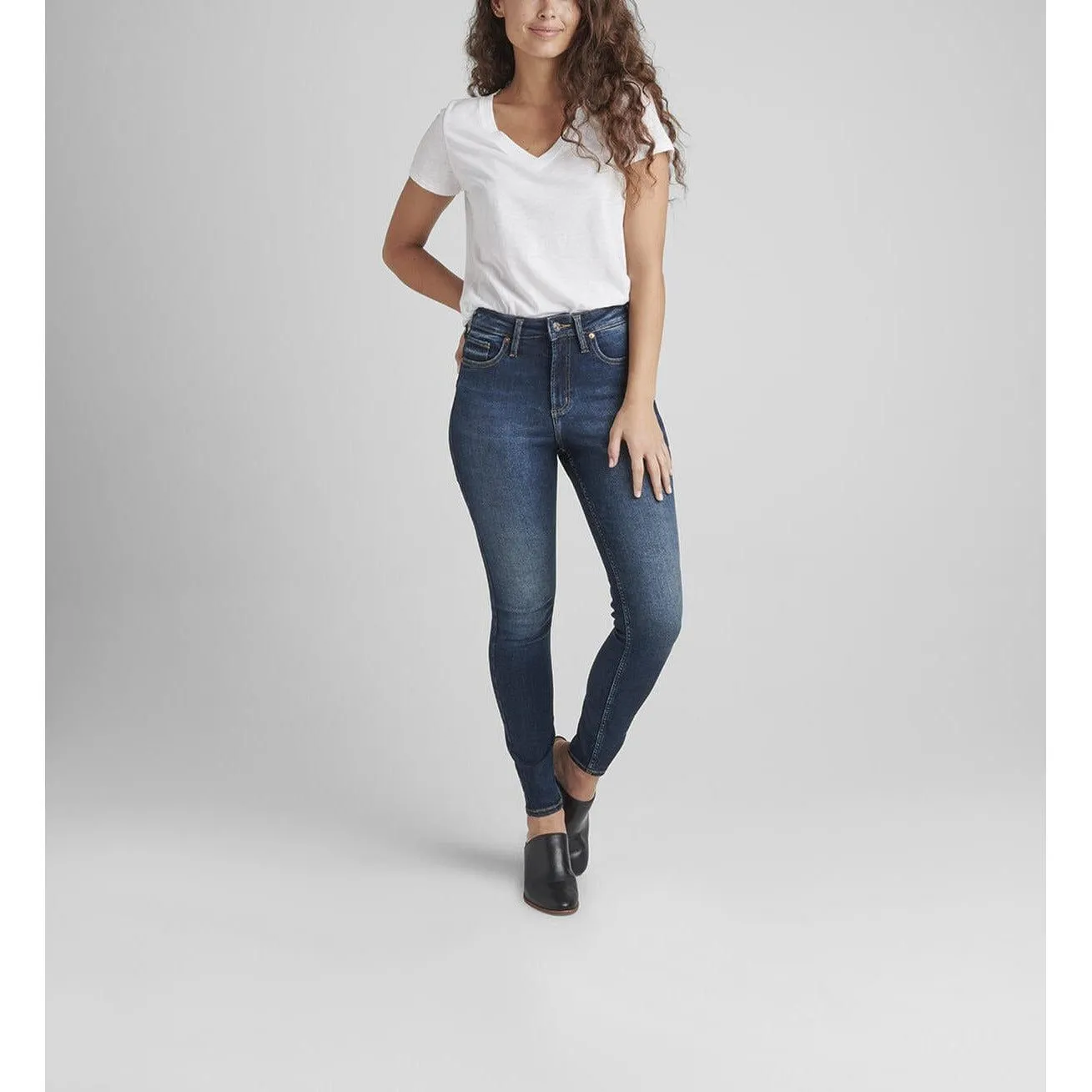 Silver Infinite Fit High Rise Skinny Indigo
