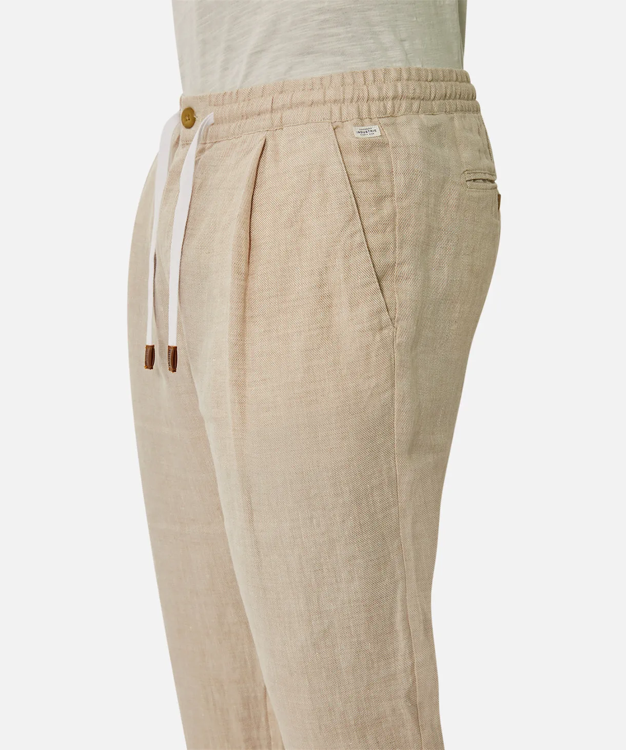 The Capri Linen Pant - YD Wheat