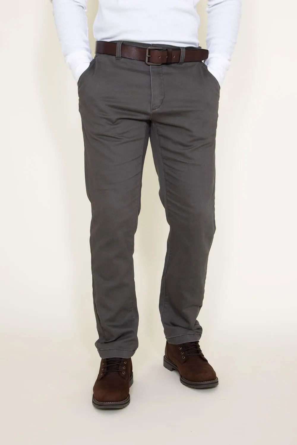Union Lounge Chino Pants for Men in Grey  | H3544Y2-FLINT