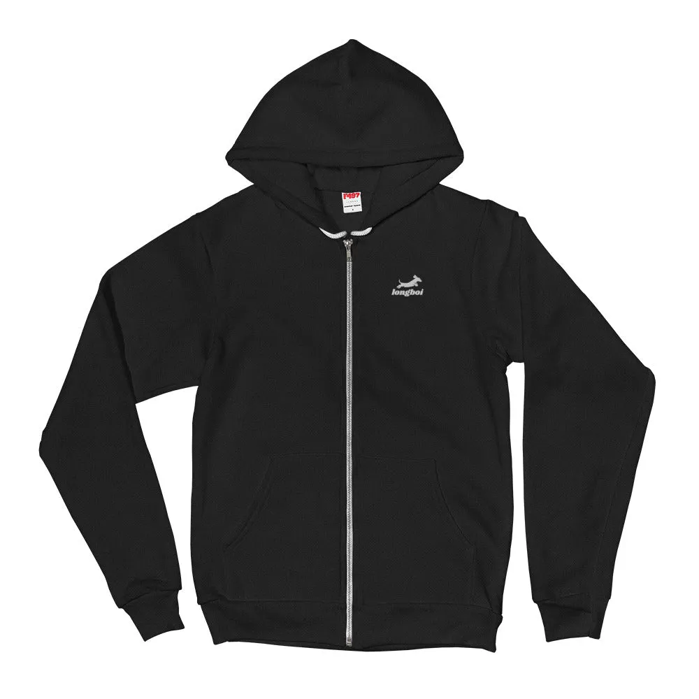 Women's Embroidered Logo Zip Hoodie
